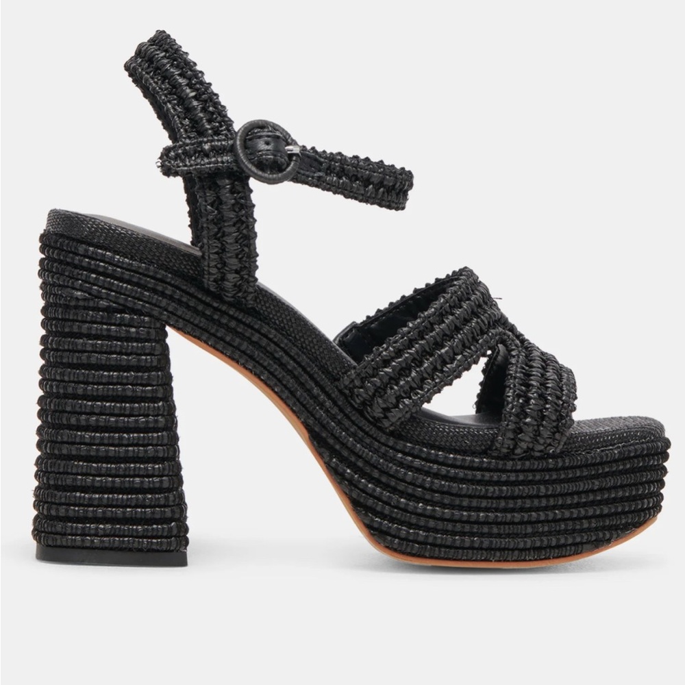 Elegant Black Platform Sandals